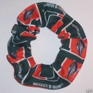 Miami Hurricanes Patchwork Fabric Hair Scrunchie Scrunchies by Sherry