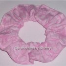 Pink Stars & Ribbon Glitter Fabric Hair Ties Scrunchie Scrunchies by Sherry Pink Stars & Ribbon Glitter Fabric Hair Ties Scrunchie Scrunchies by Sherry