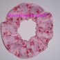 Pink Roses Floral Flowers Fabric Hair Tie Scrunchie Scrunchies by Sherry