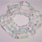 Wedding Day Words White Fabric Hair Ties Scrunchie Scrunchies by Sherry Wedding Day Words White Fabric Hair Ties Scrunchie Scrunchies by Sherry