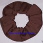 Coco Brown Cotton Fabric Hair Ties Scrunchie Scrunchies by Sherry