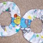 Bugs Bunny & Tweedy Fabric Hair Tie Scrunchie Ties Scrunchies by Sherry