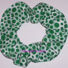 Green Dots on Blocks Polka Dot Fabric Hair Scrunchie Ties Scrunchies by Sherry Green Dots on Blocks Polka Dot Fabric Hair Scrunchie Ties Scrunchies by Sherry