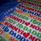 I Love Mom & Dad Baby Toddler Fleece Blanket Throw NEW