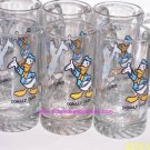 Walt Disney Donald Duck Collectors Steins Glasses Vintage Lot of 6
