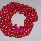 Red Stars all Over Fabric Hair Scrunchie Scrunchies by Sherry Red Stars all Over Fabric Hair Scrunchie Scrunchies by Sherry