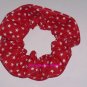 Red Stars all Over Fabric Hair Scrunchie Scrunchies by Sherry