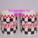 Coke Coca Cola Coffee Mug Checkered Coffee Mugs Cup Tea Vintage 1996 Lot of 2 Coke Coca Cola Coffee Mug Checkered Coffee Mugs Cup Tea Vintage 1996 Lot of 2