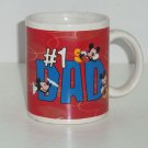 Disney Mickey Mouse # 1 Dad Red Cup Coffee Mug Fathers Day Gift Disney Mickey Mouse # 1 Dad Red Cup Coffee Mug Fathers Day Gift