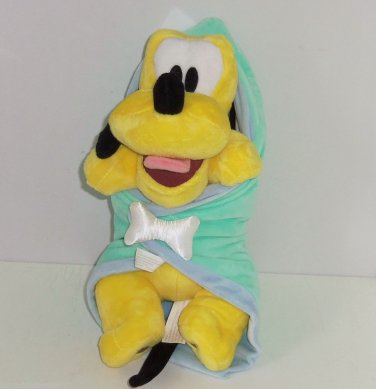 Disney Baby Pluto Hooded Blanket Plush Theme Parks Babies Security