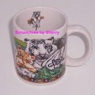 Busch Gardens Tigers Coffee Mug White Yellow Tigers Ceramic Tea Cup