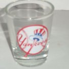 New York Yankees Shot Glass Baseball Liquor Drink MLB