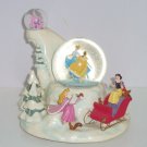 Disney Store Cinderella Belle Snow White Snowglobe Musical Revolving Disney Store Cinderella Belle Snow White Snowglobe Musical Revolving