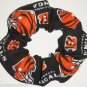 Cincinnati Bengals Fabric Hair Scrunchies Ties NFL Football Black Orange