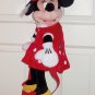 Disney Minnie Mouse Plush Backpack Kids Red Polka Dot Dress Theme Parks New