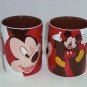 Disney Store Mickey Mouse Coffee Mug Brown  Red Big Cup New Retired