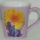 Disney Store Eeyore Coffee Mug Sunflower Purple Tea Cup Winnie Pooh Retired