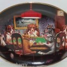 Poker Playing Dog Plate Collector Collie Bulldog Franklin Mint Ace in the Hole Poker Playing Dog Plate Collector Collie Bulldog Franklin Mint Ace in the Hole