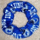 Detroit Lions Hair Scrunchies Ties Blue Fabric NFL Football Pony Tail Holders Detroit Lions Hair Scrunchies Ties Blue Fabric NFL Football Pony Tail Holders
