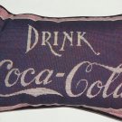 Coke Pillow Sign Purple Word Drink Coca Cola Delicious Refreshing