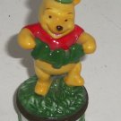 Disney Winnie the Pooh Porcelain Hinged Trinket Box March St Patricks Day Green