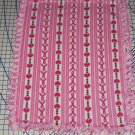 Breast Cancer Awareness Pink Ribbon Heart Hand Tie Fleece Baby Pet Lap Blanket