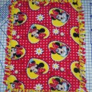 Disney Minnie Mouse Red Fleece Baby Blanket Hand Tied Pet Lap Shower Gift New