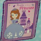 Disney Princess Sofia the First Fleece Throw Blanket Purple Pink Hand Tied Disney Princess Sofia the First Fleece Throw Blanket Purple Pink Hand Tied