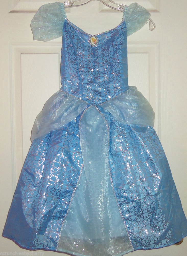 Disney Cinderella Dress Costume Princess Fancy Size Med 7/8 sold ebay 1 ...