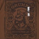 Disney Store Grumpy T-Shirt A Miner Grouch Nice Guys Finish Last Brown Large Disney Store Grumpy T-Shirt A Miner Grouch Nice Guys Finish Last Brown Large