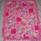 Hello Kitty Blanket Pink Toss Hand Tied Fleece Baby Girl Pet LapShower Gift