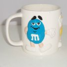 M&M's M&M Coffee Mug Candy Red Blue Yellow 3-D Cup Vintage Retired