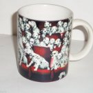 Disney 101 Dalmatians Coffee Mug Cup Spotted Dogs Puppies Red Black Disney 101 Dalmatians Coffee Mug Cup Spotted Dogs Puppies Red Black
