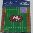 2 San Francisco 49ers Coasters Team Mouse Coaster Club New 2 San Francisco 49ers Coasters Team Mouse Coaster Club New
