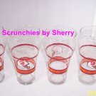 Tampa Bay Buccaneers Coke Coca Cola Glasses NFL Football Throwback Vintage Lot 4 Tampa Bay Buccaneers Coke Coca Cola Glasses NFL Football Throwback Vintage Lot 4