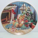 Cherished Teddies Collector Plate Happy Holidays Friend  Hamilton Collection COA