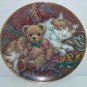 Teddy Bear Collector Plate The Party's Over Sue Willis Franklin Mint COA Retired