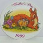 Bambi Plate Mothers Day Near Dear Deer Collector Grolier Disney 1999