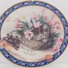 Parrot Tulips Collector Plate Lena Liu Basket Bouquets Floral Retired Vintage Parrot Tulips Collector Plate Lena Liu Basket Bouquets Floral Retired Vintage