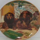 Dachshund Collector Plate Wiener Dog Come Here Christopher Nick Danbury Mint