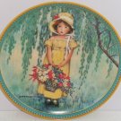 Easter Collector Plate Childhood Holiday Memories Girl Flower Basket Vintage Easter Collector Plate Childhood Holiday Memories Girl Flower Basket Vintage