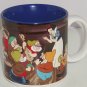 Disney Snow White Seven Dwarfs Coffee Mug Tea Cup Blue Retired Vintage Japan