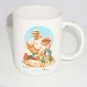 Norman Rockwell Catching the Big One Fishing Mug Coffee Cup White Fish