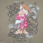 Walt Disney World Grumpy T-Shirt Tan Snow White Dwarfs I'm Right You're Wrong M