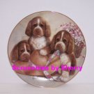 Puppy Pals Dog Plate Bonnet Bows Collectors Danbury Mint Retired Puppy Pals Dog Plate Bonnet Bows Collectors Danbury Mint Retired