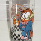 Garfield Glass Vintage 1978 Cafe Cat Blue Suit Drinking