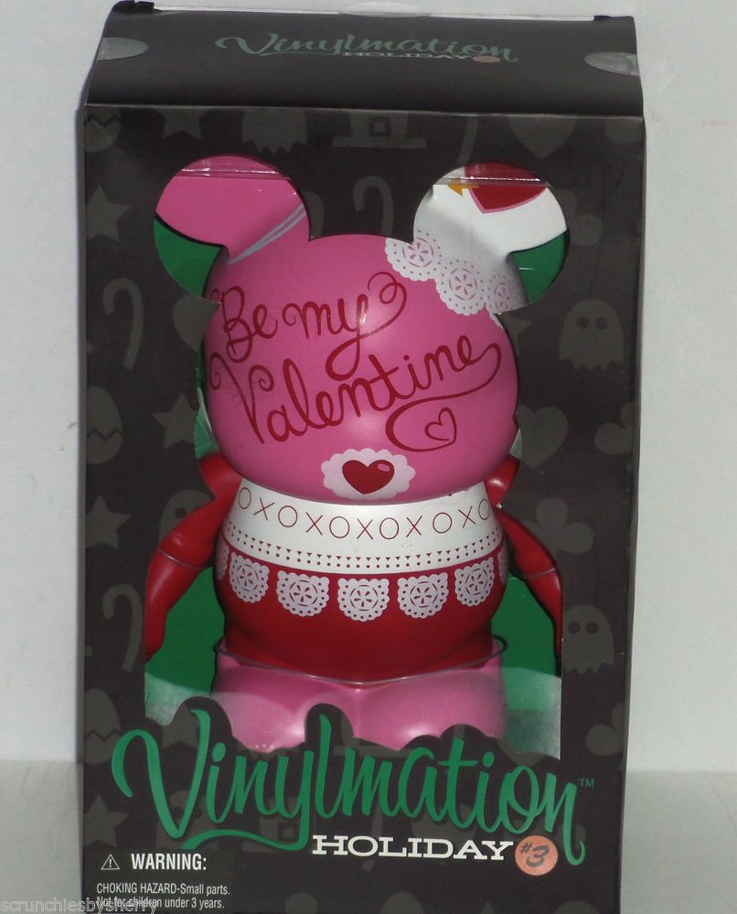 Disney Vinylmation Holiday Valentines Limited Edition 800 Pink Theme Parks NIB