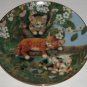 Cat Kitty Collector Plate Out Limb Tree Frisky Felines Jurgen Scholz Bradford