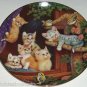 Cat Kitty Collector Plate Kitten Capers Frisky Felines Jurgen Scholz Bradford Ex