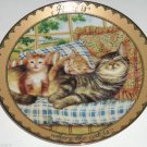Cat Kitty Collector Plate Sitting Pretty Home is Where the Cat Karen Murray Bradford